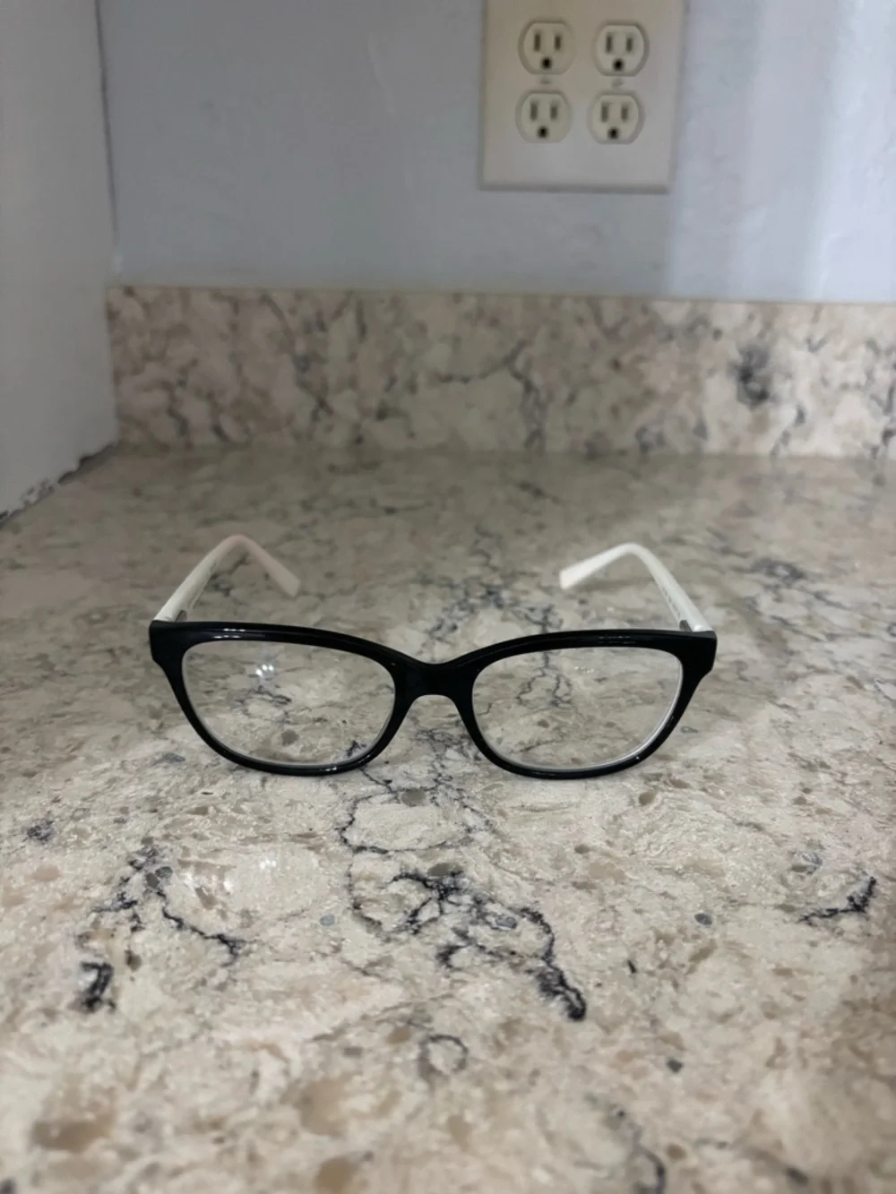 Armani Exchange Black and White Women's Eyeglasses Frames AX 3037 5204 53-17 140